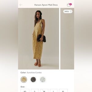 Free People Hanson Apron Dress